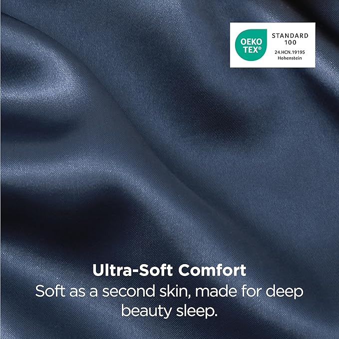 Bedsure Satin Pillowcases, Similar to Silk Pillow Cases Queen Size Set of 2 - Field & Grace