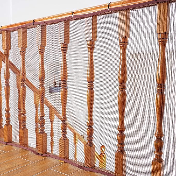 Banister Guard Safety Net for Baby, 10ft x 3ft Stair Railing Mesh Barrier for by QOOCxMinnebaby