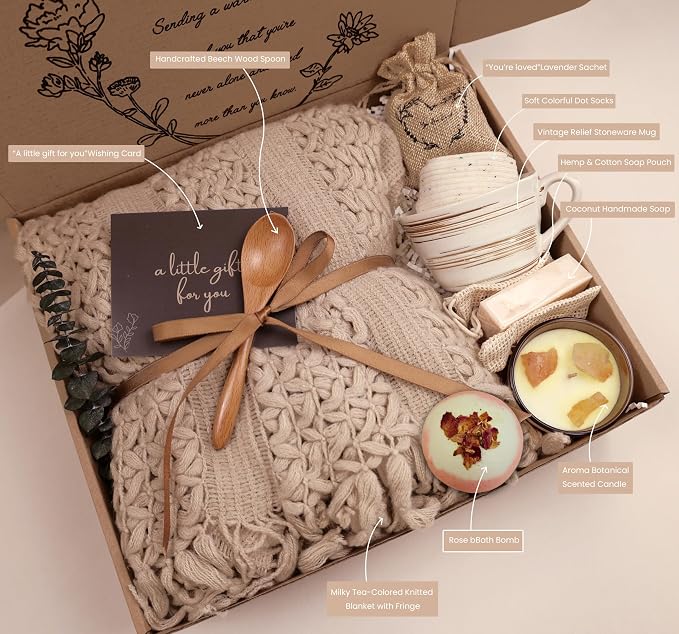 Cozy Care Package for Women – Warm & Comforting Thinking of You Gift Box for - Image 6