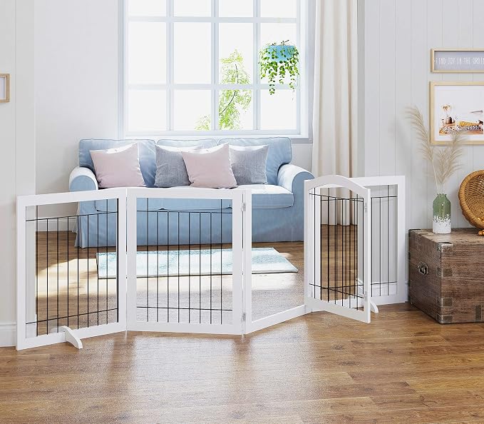 SPIRICH 96-inch Extra Wide 30-inches Tall Dog Gate - Image 2