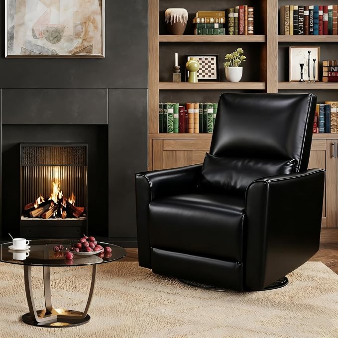 IDEALHOUSE Swivel Rocking Nursery Recliner Chair Rocker Recliner Glider Deep - Image 5