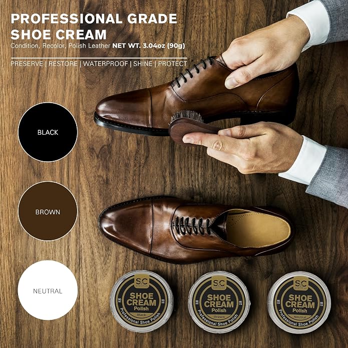 Stone and Clark Original Shoe Polish & Care Kit - Image 5