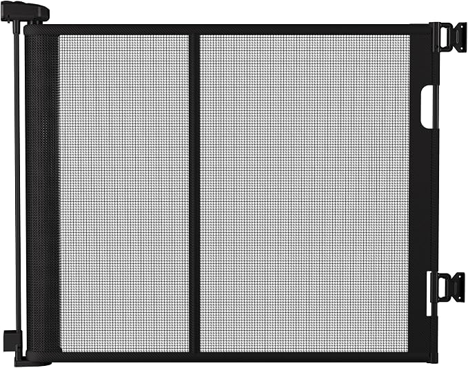 71 inches Extra Wide Retractable Baby Gate, 34 inches Tall Pet Gate by Unknown