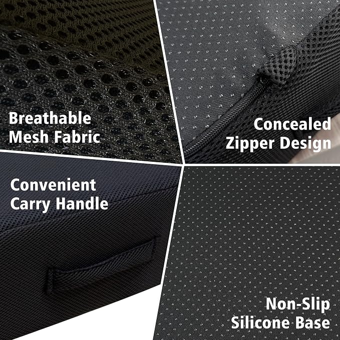 Office Chair Booster Cushion — 6-Inch Extra-Thick Height Increase Seat Pad - Image 6