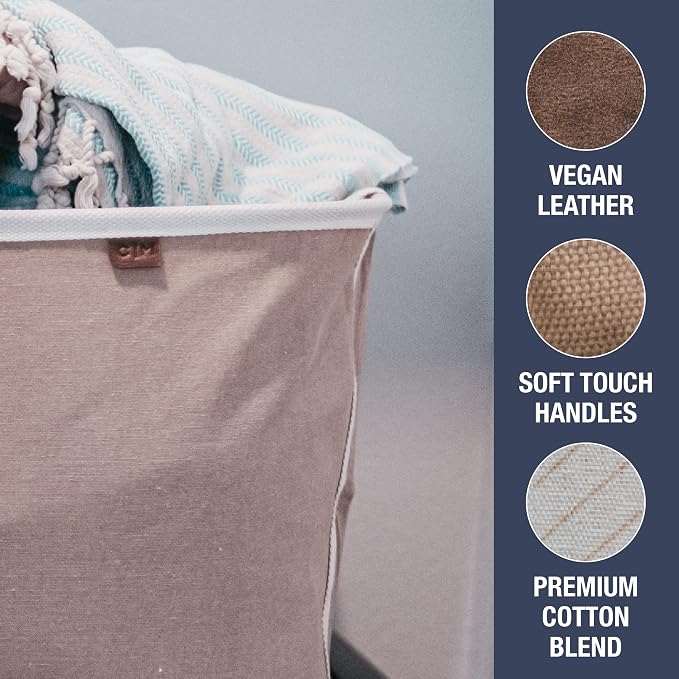 CleverMade Collapsible Laundry Basket Hamper - Field & Grace
