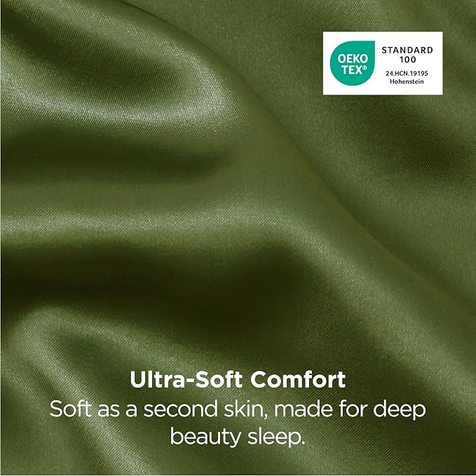 Bedsure Satin Pillowcase 2 Pack Similar to Silk Pillow Cases Standard Size - Image 6