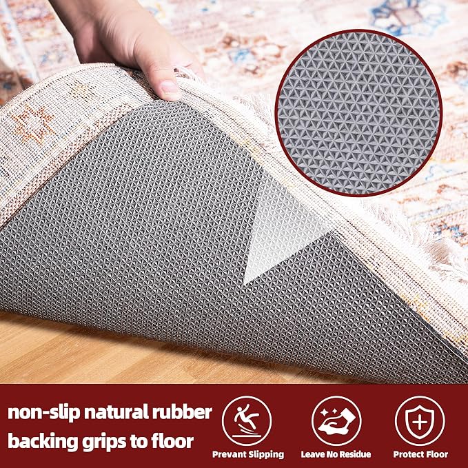 BAGAIL Felt and Natural Rubber Backing Rug Pads 1/4” Thick, 5 x 7 Ft Non Slip - Image 4
