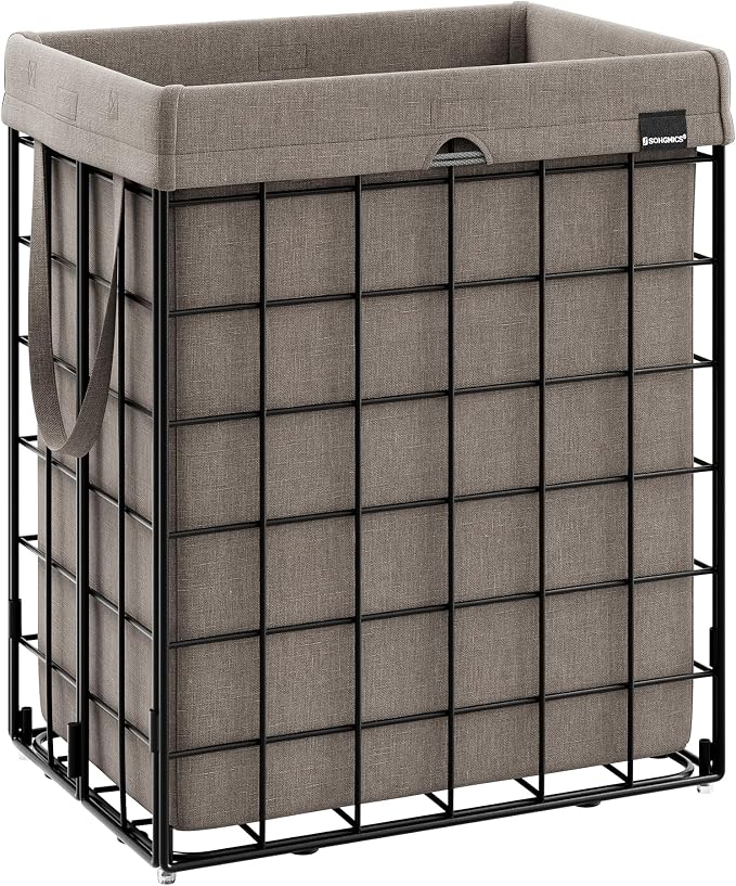 SONGMICS Laundry Hamper, 23.8 Gal. Laundry Basket, Collapsible Clothes Hamper by SONGMICSbySONGMICSHOME