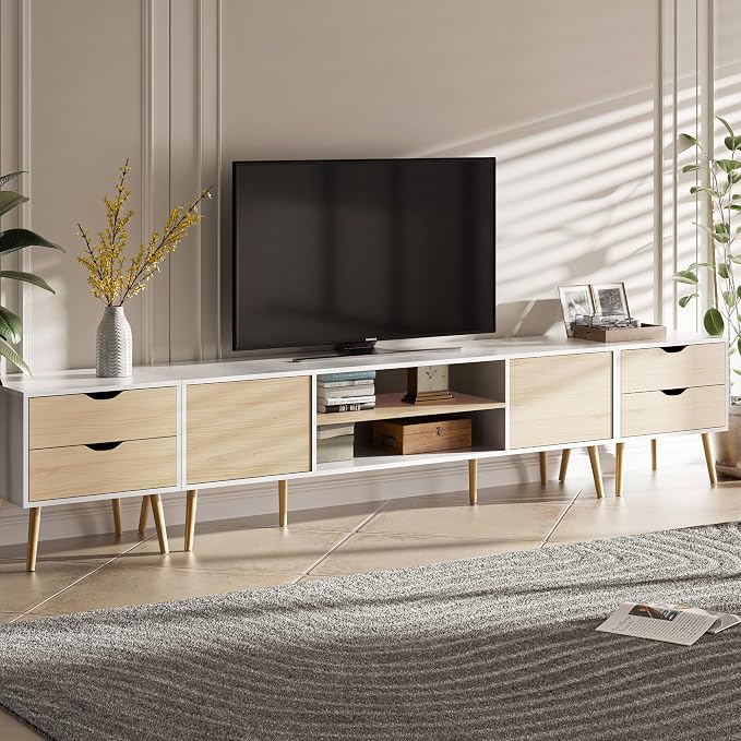 TV Stand for TVs up to 100 Inch, Entertainment Center for 85 95 100 inch TV - Image 3