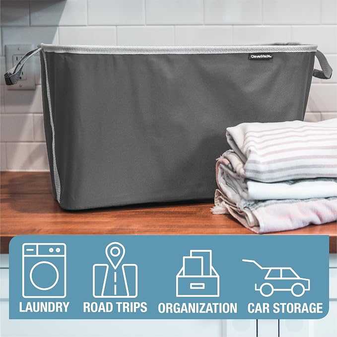 CleverMade Collapsible Laundry Basket Hamper - Field & Grace