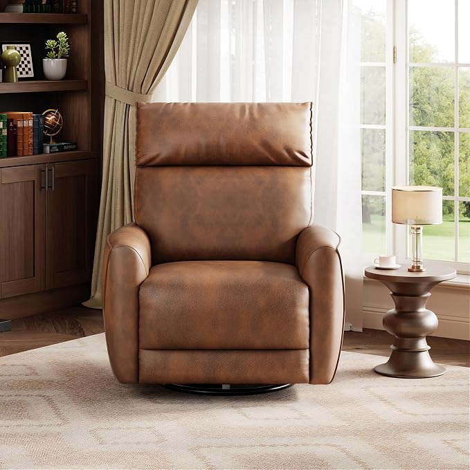 Power Recliner Chair, 270° Swivel Glider - Image 7