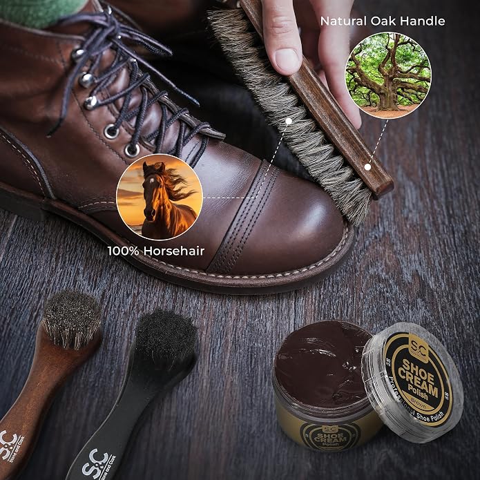 Stone and Clark Original Shoe Polish & Care Kit - Image 4