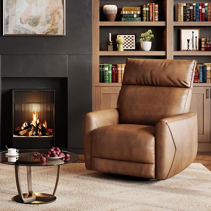 Power Recliner Chair, 270° Swivel Glider - Image 4