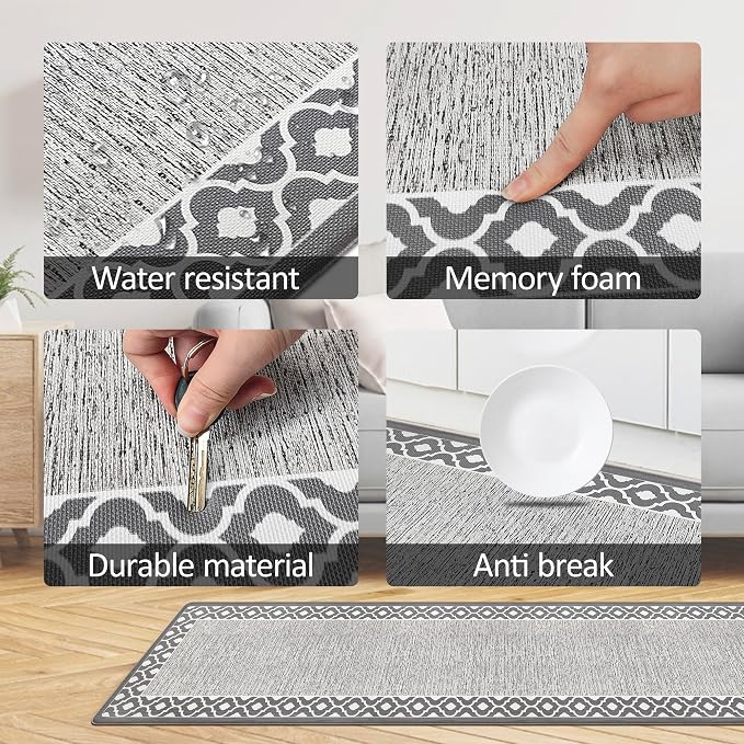 Anti Fatigue Kitchen Rug Kitchen Floor Mats Cushioned Anti Fatigue Memory Foam - Image 7