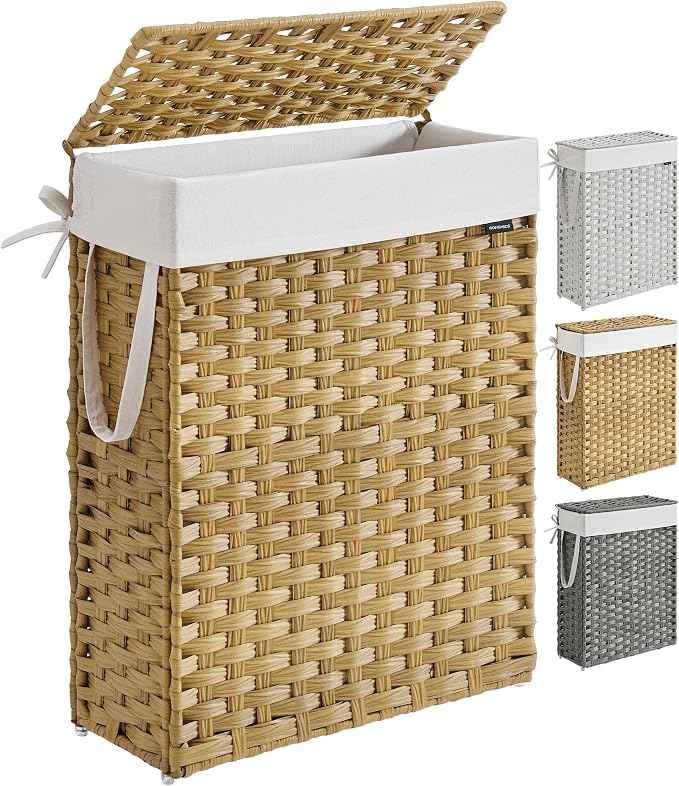 SONGMICS Slim Laundry Hamper