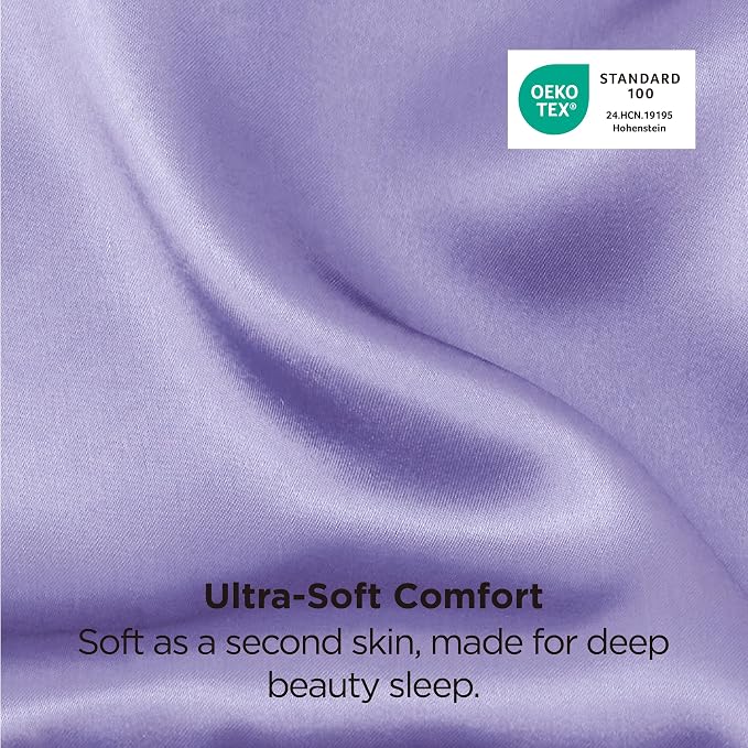 Bedsure Satin Pillowcase 2 Pack Similar to Silk Pillow Cases Standard Size - Field & Grace