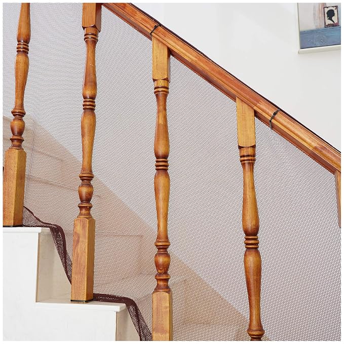 Banister Guard Safety Net for Baby, 10ft x 3ft Stair Railing Mesh Barrier for - Image 7