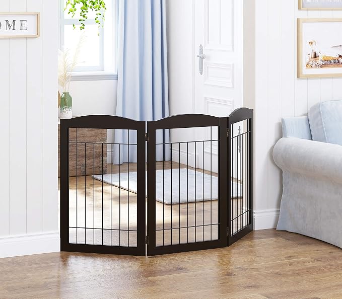 Spirich Freestanding Wire Pet Gate - Image 4