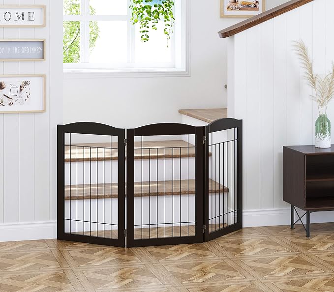 Spirich Freestanding Wire Pet Gate - Image 3