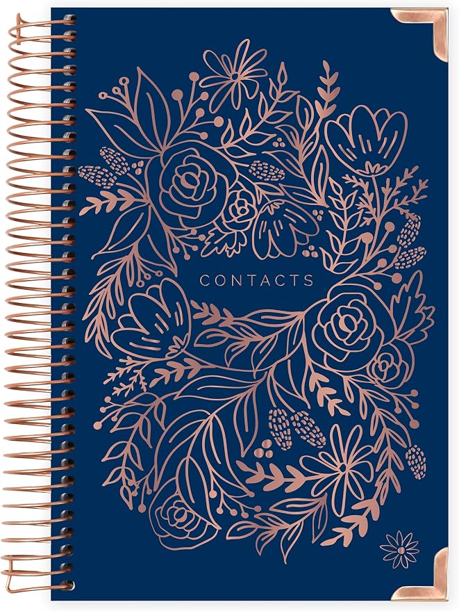 bloom daily planners Hardcover Contacts Address & Password Book by bloomdailyplanners