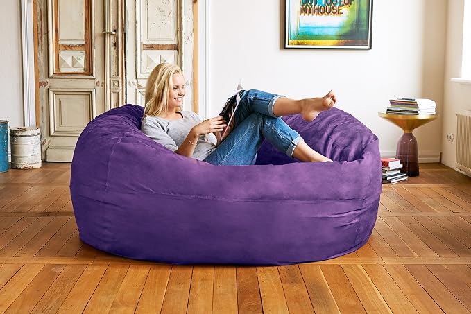 Lumaland Luxurious Giant 6ft Bean Bag Chair - Image 5