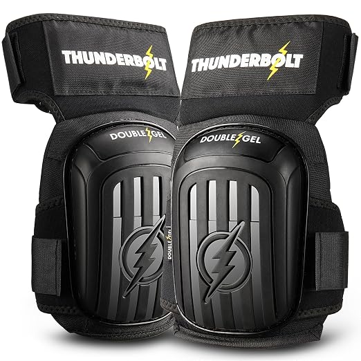 Thunderbolt Knee Pads for Men Construction Knee Pads for Work for Men and Women by Thunderbolt