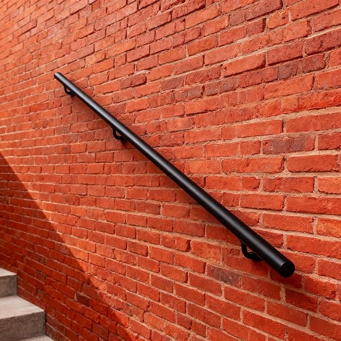 6 ft Handrails for Indoor Stairs, Modern Aluminum Handrail Set, Wall Mounted - Image 8