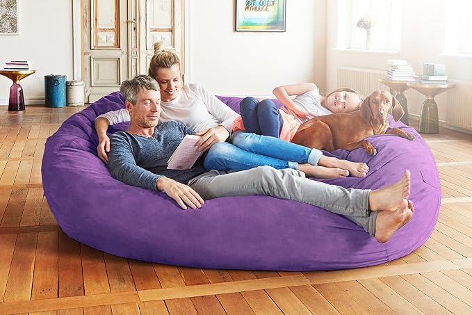 Lumaland Luxurious Giant 7ft Bean Bag Chair - Image 2