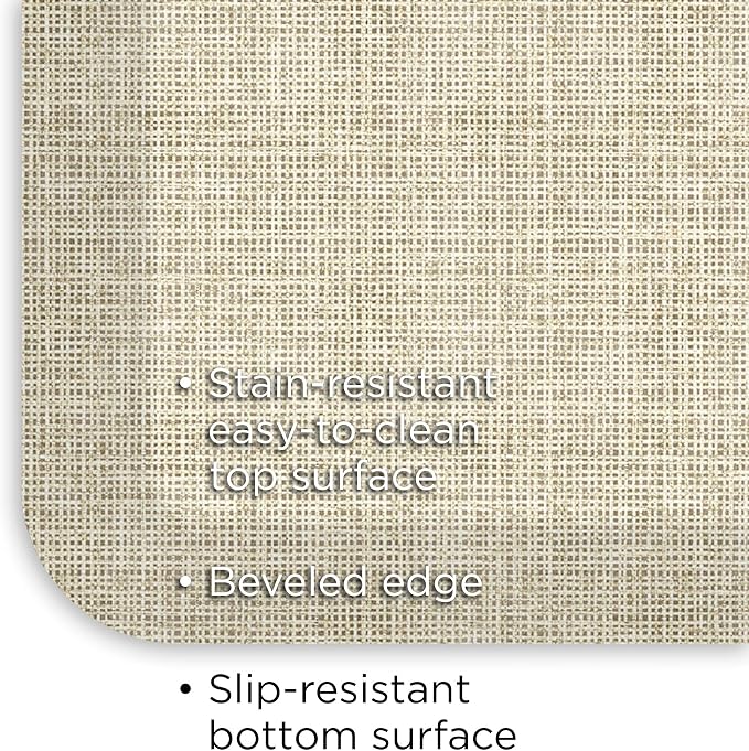 GelPro Decorative Foam Floor Mat, Tweed Antique White - Image 6