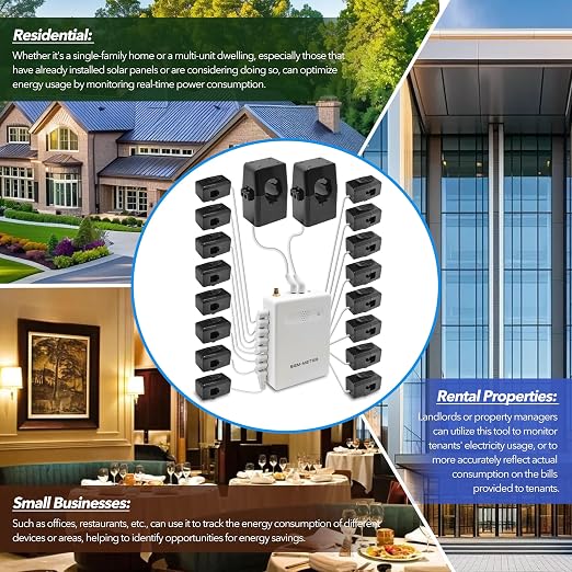 Smart Home Energy Monitor with 16 50A Circuit Level Sensors, Measure Power - Image 4