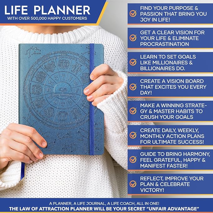 Law of Attraction Planner – Undated Hourly, Weekly & Monthly Goal Setting - Image 3