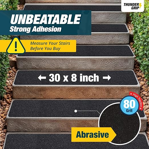 Outdoor Stair Treads Non Slip 30" x 8" - Image 3