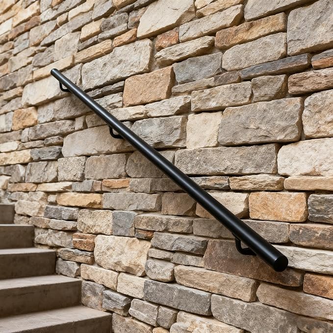 Handrails for Indoor Stairs, Modern Aluminum Handrail Set, Wall Mounted - Image 6