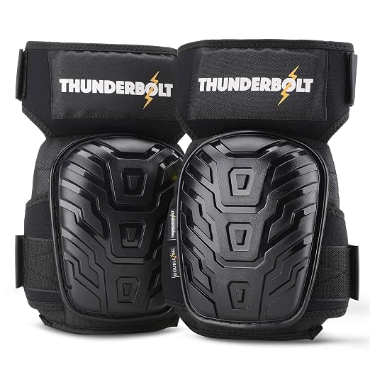 Thunderbolt Knee Pads for Men Construction Knee Pads for Work for Men and Women by Thunderbolt