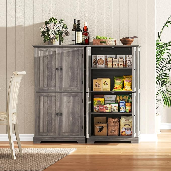 ChooChoo Bathroom Floor Cabinet, Farmhouse Bathroom Storage Cabinet - Image 5