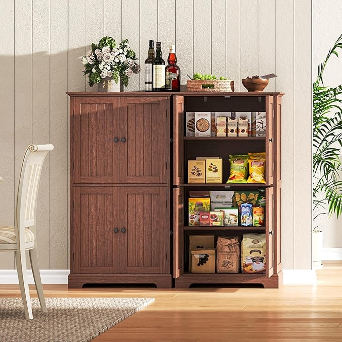ChooChoo Bathroom Floor Cabinet, Farmhouse Bathroom Storage Cabinet - Image 5