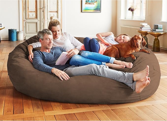 Lumaland Luxurious Giant 7ft Bean Bag Chair - Image 2
