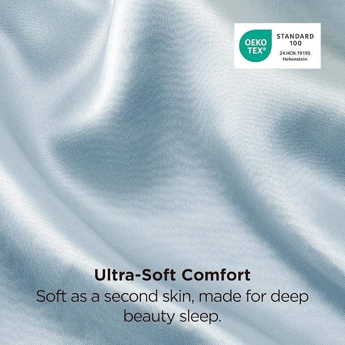 Bedsure Satin Pillowcase 2 Pack Similar to Silk Pillow Cases Standard Size - Image 6