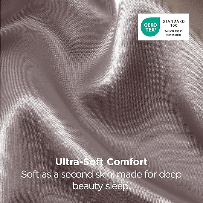 Bedsure Satin Pillowcases, Similar to Silk Pillow Cases Queen Size Set of 2 - Image 6