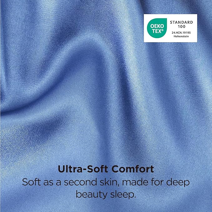 Bedsure Satin Pillowcase 2 Pack Similar to Silk Pillow Cases Standard Size - Image 6
