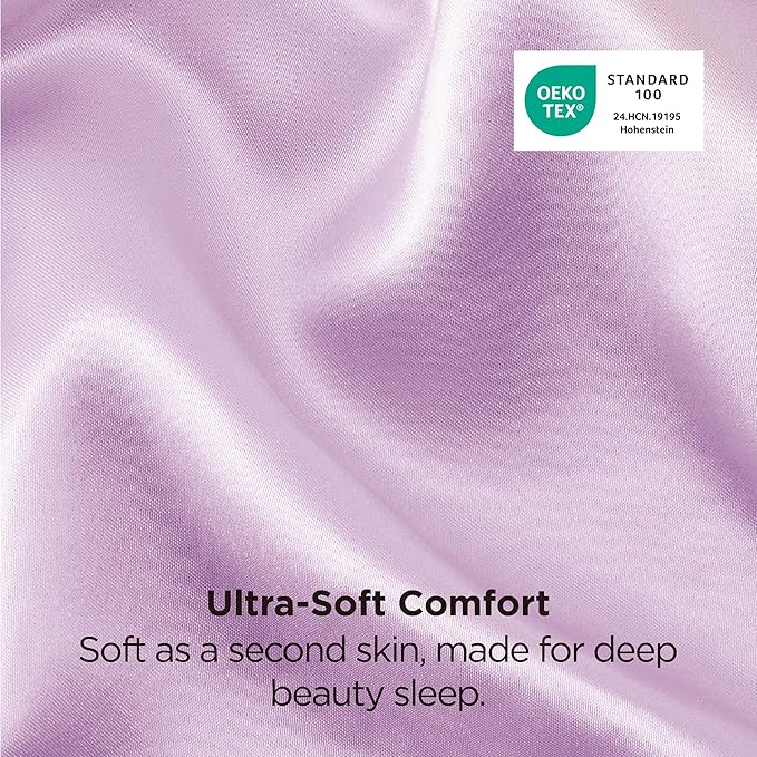Bedsure Satin Pillowcase 2 Pack Similar to Silk Pillow Cases Standard Size - Image 5