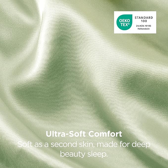 Bedsure Satin Pillowcase 2 Pack Similar to Silk Pillow Cases Standard Size - Field & Grace